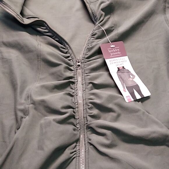 NWT Berkeley Jensen Women's Full Zip Mock Neck Jacket 2XL - Picture 5 of 9